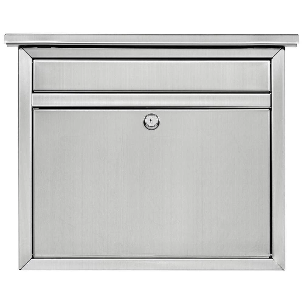 Architectural Mailboxes Maya Silver, Medium, Steel, Locking, Wall Mount Mailbox 6 Architectural Mailboxes Maya Silver, Medium, Steel, Locking, Wall Mount Mailbox - Image 4