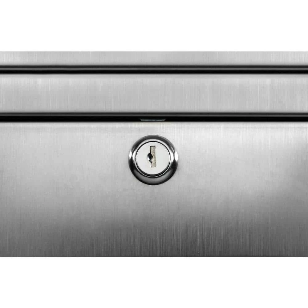 Architectural Mailboxes Maya Silver, Medium, Steel, Locking, Wall Mount Mailbox 10 Architectural Mailboxes Maya Silver, Medium, Steel, Locking, Wall Mount Mailbox - Image 8