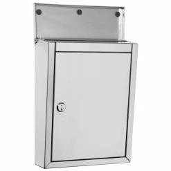 Architectural Mailboxes Regent Silver, Small, Steel, Locking, Wall Mount Mailbox -GlideRite Sales Store metallics architectural mailboxes wall mount mailboxes 2507ps 10 1f 1000