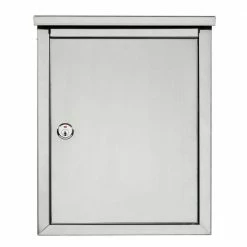 Architectural Mailboxes Regent Silver, Small, Steel, Locking, Wall Mount Mailbox -GlideRite Sales Store metallics architectural mailboxes wall mount mailboxes 2507ps 10 4f 1000