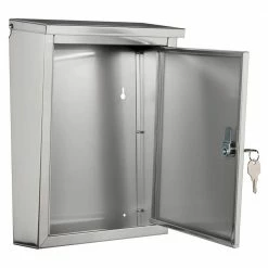 Architectural Mailboxes Regent Silver, Small, Steel, Locking, Wall Mount Mailbox -GlideRite Sales Store metallics architectural mailboxes wall mount mailboxes 2507ps 10 77 1000