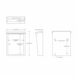 Architectural Mailboxes Regent Silver, Small, Steel, Locking, Wall Mount Mailbox -GlideRite Sales Store metallics architectural mailboxes wall mount mailboxes 2507ps 10 e1 1000