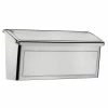 Architectural Mailboxes Venice Stainless Steel, Small Wall Mount Mailbox -GlideRite Sales Store metallics architectural mailboxes wall mount mailboxes 2690ps 10 64 1000