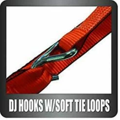 EVEREST Anti-Theft 1.5 in. x 15 ft. Premium Tie-Down Straps (3-Pack) Locking Handle, Built-In Soft Tie Loop and Velcro Strap -GlideRite Sales Store oranges peaches everest ratchet straps a35152 44 1000