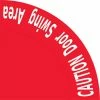 Mighty Line 36 in. Red Caution Door Swing Area Industrial Strength Floor Sign -GlideRite Sales Store red mighty line safety signs cdsa36 64 1000