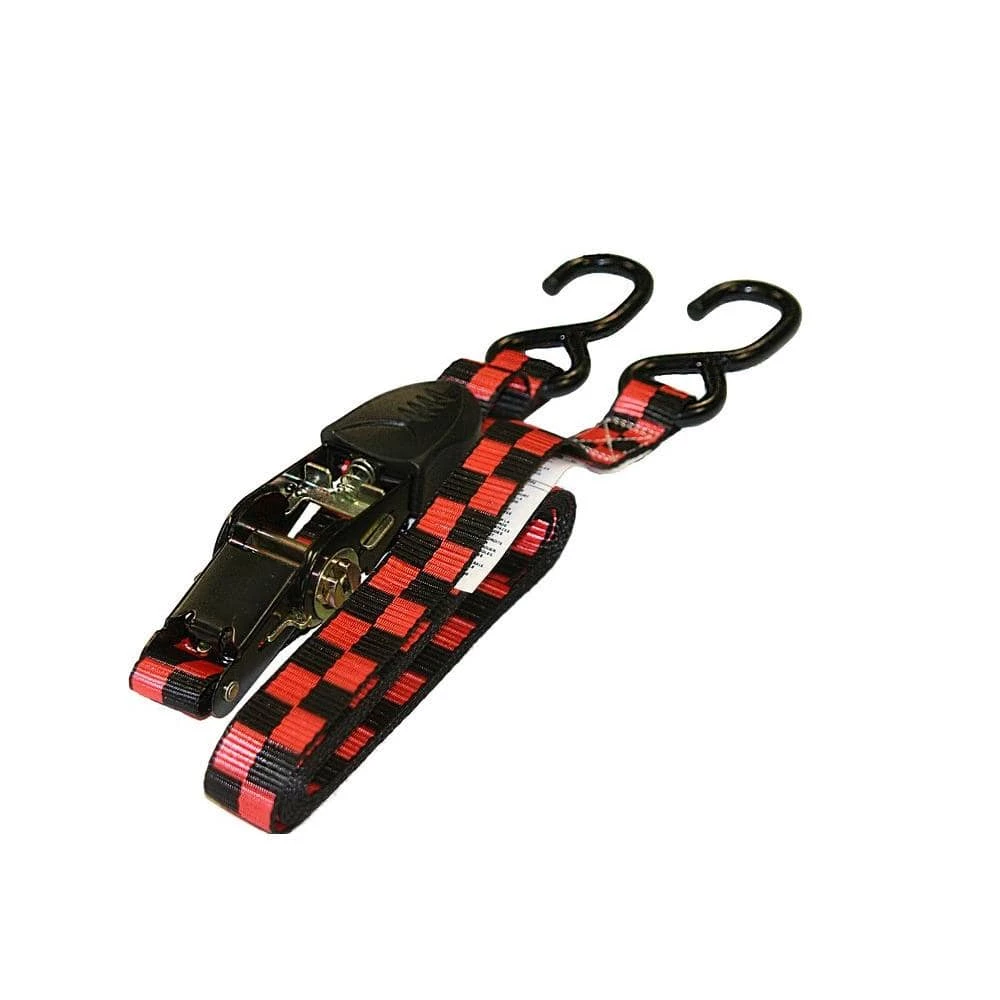 EVEREST 1 in. x 10 ft. Ratchet Tie-Down Motorcycle Straps/Rubber Handle/Racing/Pouch (4-Pack) 4 EVEREST 1 in. x 10 ft. Ratchet Tie-Down Motorcycle Straps/Rubber Handle/Racing/Pouch (4-Pack) - Image 2