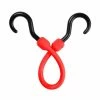 The Perfect Bungee 12 in. Polyurethane Bungee Cord with Molded Nylon Hooks in Red