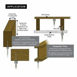 Sammy 1/4 in. x 3 in. Vertical Rod Anchor Super Screw 1/2 in. Threaded Rod Fitting for Wood (25-Pack) 7 Sammy 1/4 in. x 3 in. Vertical Rod Anchor Super Screw 1/2 in. Threaded Rod Fitting for Wood (25-Pack) -GlideRite Sales Store sammy masonry anchors 8015925 4f 1000