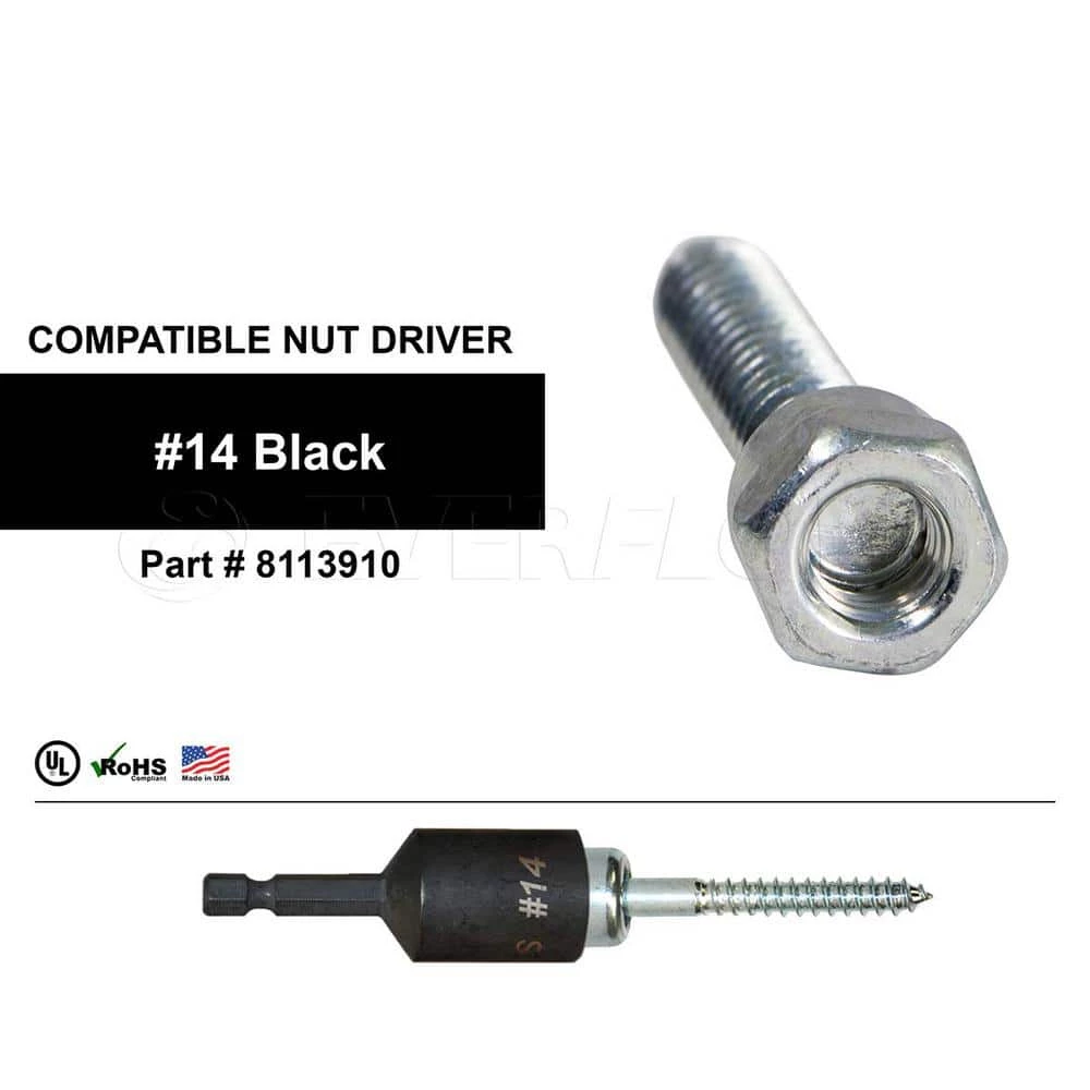 Sammy 1/4 in. x 3 in. Vertical Rod Anchor Super Screw 1/2 in. Threaded Rod Fitting for Wood (25-Pack) 4 Sammy 1/4 in. x 3 in. Vertical Rod Anchor Super Screw 1/2 in. Threaded Rod Fitting for Wood (25-Pack) - Image 2