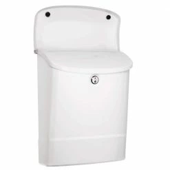 Architectural Mailboxes Parkside White, Small, Steel, Locking Wall Mount Mailbox -GlideRite Sales Store whites architectural mailboxes cluster mailboxes 2576w 10 1f 1000