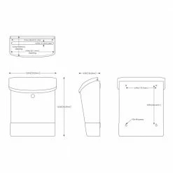 Architectural Mailboxes Parkside White, Small, Steel, Locking Wall Mount Mailbox -GlideRite Sales Store whites architectural mailboxes cluster mailboxes 2576w 10 d4 1000