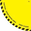 Mighty Line 36 in. Yellow Caution Door Swing Area Floor Sign -GlideRite Sales Store yellow mighty line safety signs cdsay36 64 1000